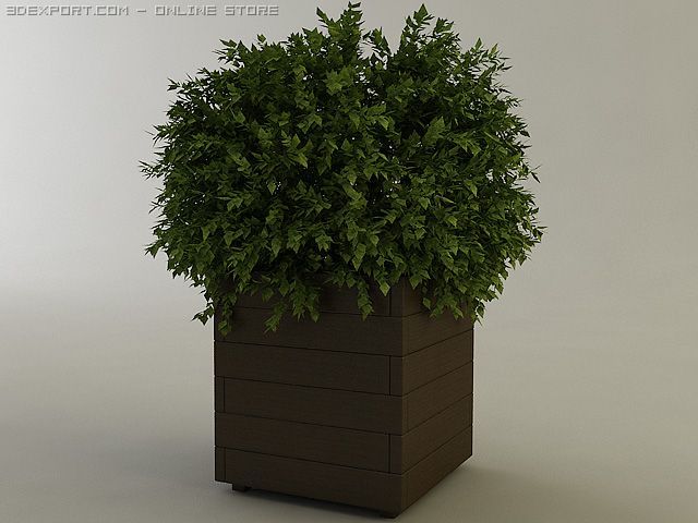 planter box 3D Model .c4d .max .obj .3ds .fbx .stl .blend 