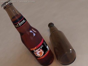 beer bottle   vray Model 3D