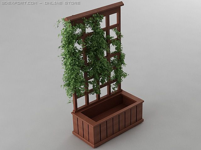 trellis planter Model 3D .c4d .max .obj .3ds .fbx .stl .blend 