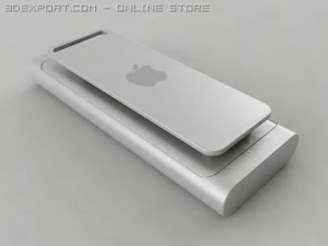 3rd generation ipod shuffle 3D Model