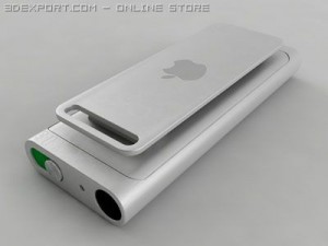 3rd generation ipod shuffle 3D-Modell