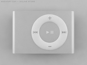 2nd generation ipod shuffle 3D Model
