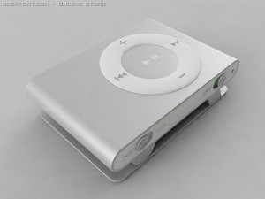 2nd generation ipod shuffle 3D-Modell