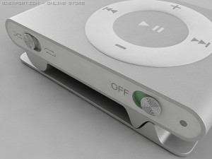 2nd generation ipod shuffle 3D-Modell