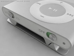 2nd generation ipod shuffle 3D Model