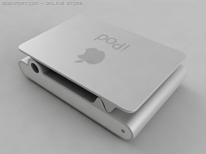 2nd generation ipod shuffle 3D-Modell