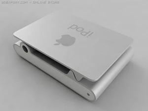 2nd generation ipod shuffle 3D Model