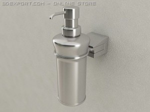 wallmounted soap dispenser 3D Model