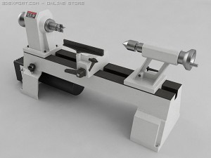 variable speed mini lathe 3D Model