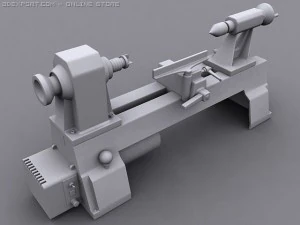 variable speed mini lathe 3D Model