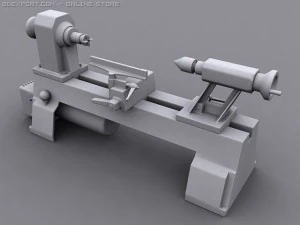 variable speed mini lathe 3D Model