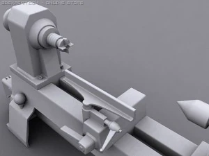 variable speed mini lathe 3D Model