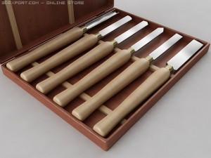 lathe chisel set 3D Model