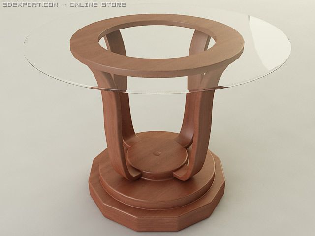 glass table Modello 3D .c4d .max .obj .3ds .fbx .stl .blend 