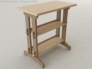woodworking shop table 3D Model