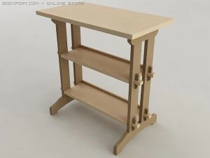 woodworking shop table 3D Model
