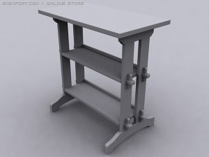 woodworking shop table Model 3D