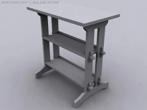 woodworking shop table 3D Model