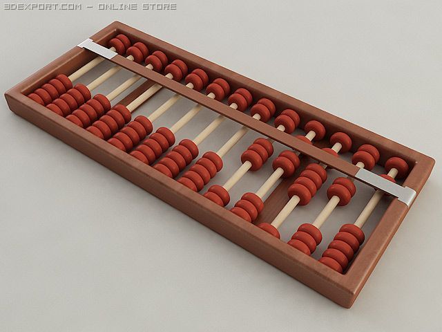 abacus 3D 模型 .c4d .max .obj .3ds .fbx .stl .blend 