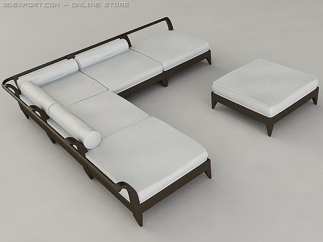 outdoor furniture set Modèle 3D .c4d .max .obj .3ds .fbx .stl .blend 