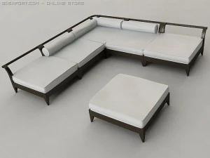 outdoor furniture set 3D Model
