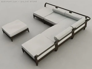 outdoor furniture set 3D Model