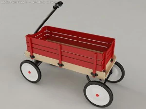 toy wagon 3D Model