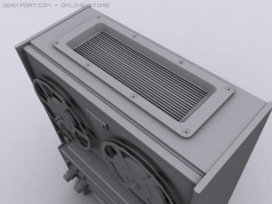 reel to reel untextured 3D 모델
