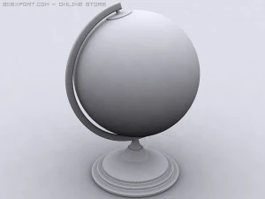 desk globe 3D Model