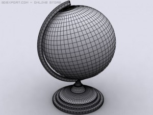 desk globe 3D Model