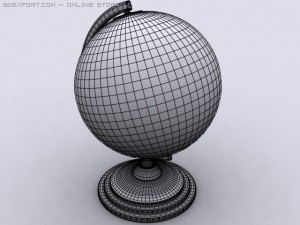desk globe 3D Model