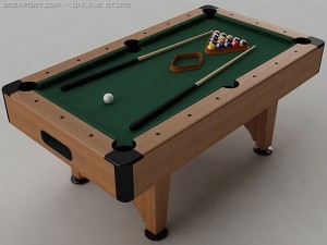 pool table Model 3D
