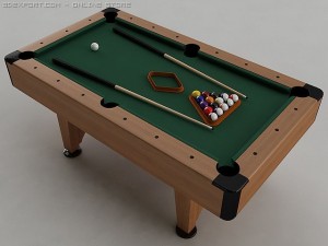 pool table Model 3D