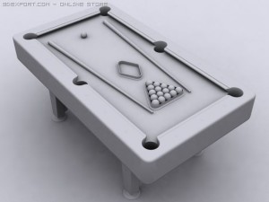 pool table Model 3D