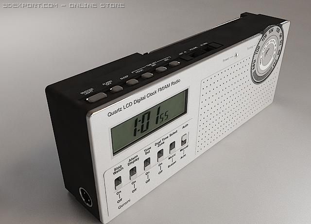 radio 3D Модель .c4d .max .obj .3ds .fbx .stl .blend 