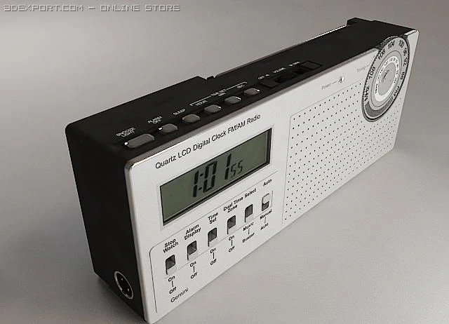 radio 3D Model .c4d .max .obj .3ds .fbx .stl .blend 