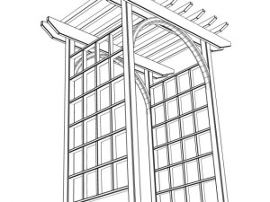 arbor trellis style 1 Modello 3D