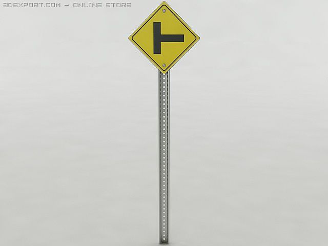 intersection sign 3D मॉडल .c4d .max .obj .3ds .fbx .stl .blend 