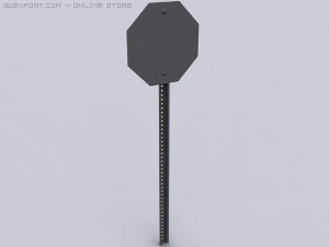 stop sign 3D Model