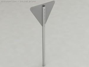 yield sign Model 3D