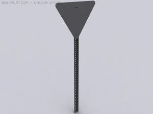 yield sign 3D Model