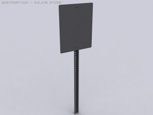one way sign 3D Model
