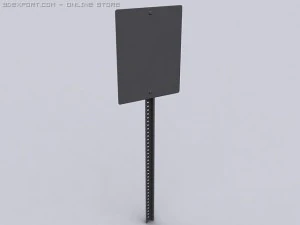 one way sign 3D Model