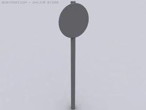 no stopping sign 3D Model