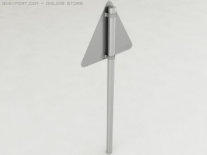 uneven road sign 3D 模型