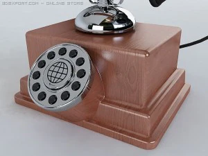 vintage telephone 3D Model