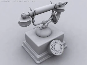 vintage telephone 3D Model