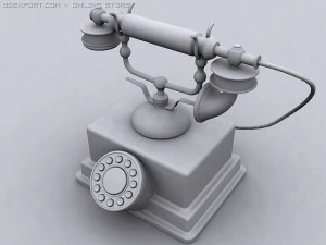 vintage telephone 3D Model