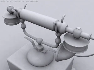 vintage telephone 3D Model