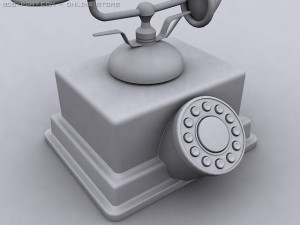 vintage telephone Modello 3D